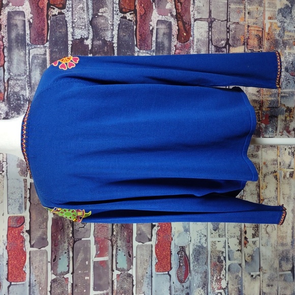 Arriviste "Fanciful" Applique/Beaded Cardigan Sweater - Picture 4 of 10